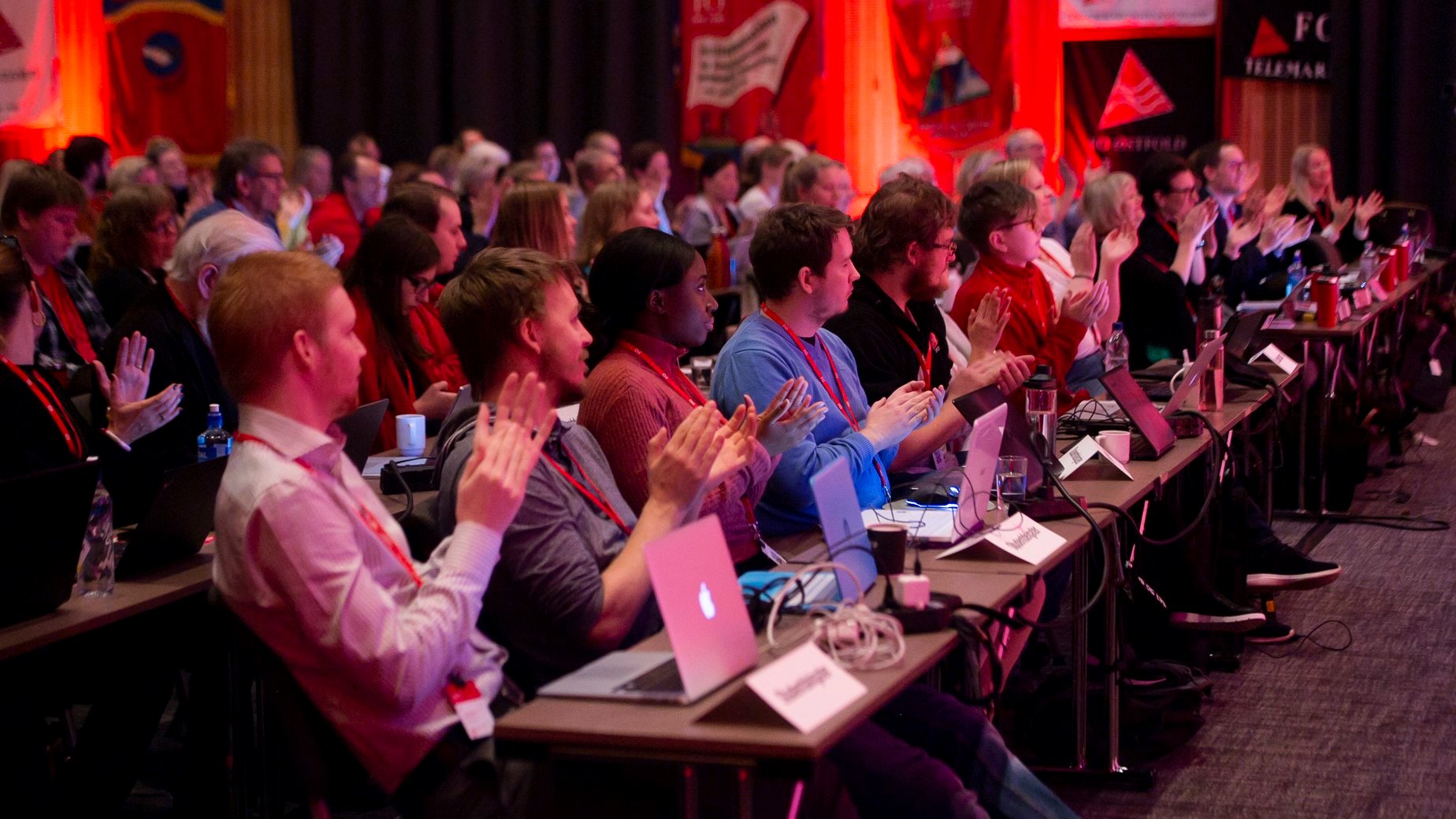 studentdelegasjonen under landsmøtet